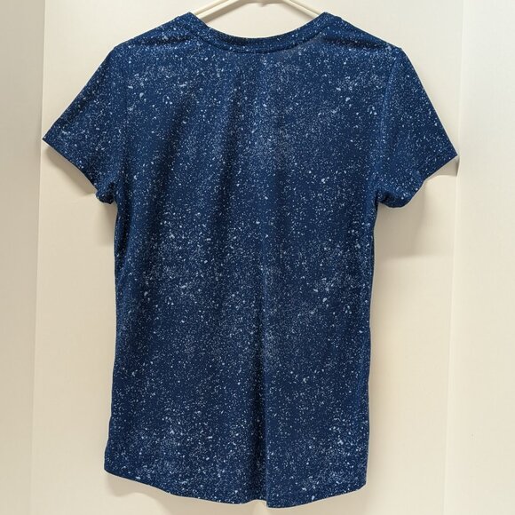 Adidas Flecks Deep V Neck Tee in Blue - Picture 4 of 16